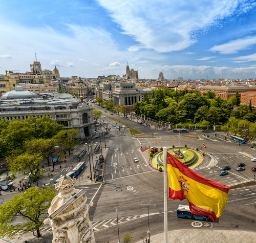 Madrid, Cibeles desde el Ayuntamiento